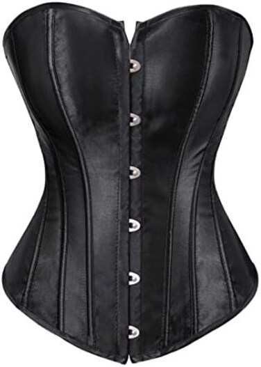 Kranchungel Corsets for Women Plus Size Corset Overbust Waist Cincher Bustier Lace Up Corset Top