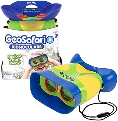 Educational Insights GeoSafari Jr. Kidnoculars Binoculars for Kids, Toddler &amp; Kids Binoculars, Outdoor Play, Camping Gear, Ages 3+