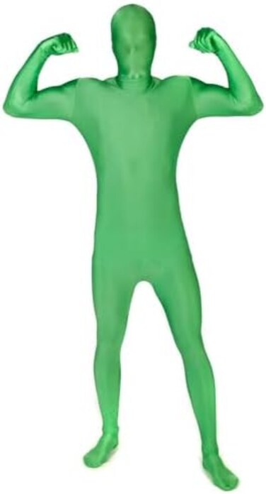 Morphsuits MSUIT Second Skin Halloween Fancy Dress Costume, Green, XXL