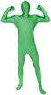 Morphsuits MSUIT Second Skin Halloween Fancy Dress Costume, Green, XXL