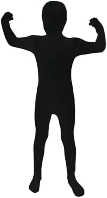Morphsuits - CS96012/M - Children's second skin morphsuit black size m