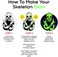 Morphsuits Boys Skeleton Costume Kids Stick Figure Scary Bodysuit Halloween Glow In The Dark Costumes