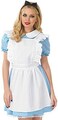 Fun Shack Alice Costume Adult Women, Alice Dress, Book Character Costumes Adult, World Book Day Fancy Dress Small