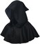 BLESSUME Medieval Cowl Hat Cross Necklace Wicca Pagan Hood Cosplay Accessory