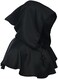 BLESSUME Medieval Cowl Hat Cross Necklace Wicca Pagan Hood Cosplay Accessory