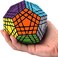 Ganowo Megaminx Speed Cube 5x5 Kilominx Gigaminx Cube Puzzle Games Twist Fidget Toys for Kids (5x5 Megaminx Black)