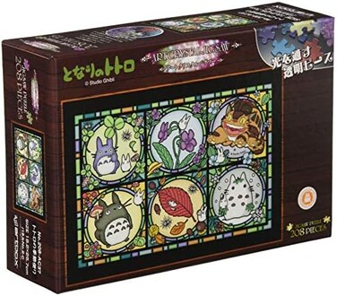 ensky 208-piece jigsaw puzzle My Neighbor Totoro Totoro seasonal news Art Crystal Jigsaw Small piece (18.2x25.7cm)