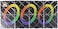 GoodPlay LingAo 8 Panels 3 Rings Magic Folding Puzzle Cube Twisty Black