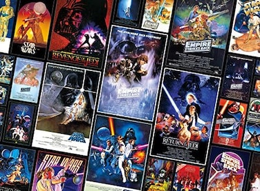 Buffalo Games Star Wars Collage: Original Trilogy Posters - 1000 Piece Jigsaw Puzzle, Black