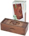 Bits and Pieces - Stash Your Cash - Secret Puzzle Box Brainteaser - Wooden Secret Compartment Brain Game for Adults
