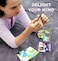 FOLDOLOGY The Origami Puzzle Game! Hands-On Brain Teasers for Tweens, Teens &amp; Adults. Fold the Paper to Complete the Picture. 100 Challenges from Easy to Expert. Ages 10+