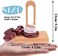 KINGOU 4 Pack Classical Wooden Puzzle Set Solution Rope Central Brain Teaser for Adults Game