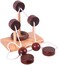 KINGOU 4 Pack Classical Wooden Puzzle Set Solution Rope Central Brain Teaser for Adults Game