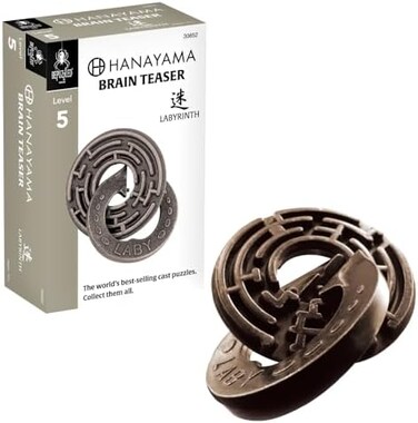 Bepuzzled LABYRINTH Hanayama Cast Metal Brain Teaser Puzzle (Level 5)
