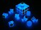 TANCH Glow in the Dark speed Cube 3x3x3 Magic Cube Puzzle Toy Half transparent