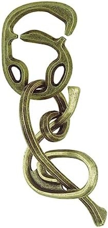 Bepuzzled ENIGMA Hanayama Cast Metal Brain Teaser Puzzle (Level 6) Puzzles For Kids and Adults Ages 12 and Up