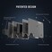 The Ridge Men's Authentic Minimalist Metal RFID Blocking Wallet - Cash Strap   RFID Minimalist Wallet, Slim Wallet