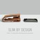 The Ridge Men's Authentic Minimalist Metal RFID Blocking Wallet - Cash Strap   RFID Minimalist Wallet, Slim Wallet