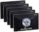Manyi 5Pcs RFID Blocking Card, Protection Entire Wallet and Purse Shield, Contactless NFC Bank Debit Credit Card Protector Blocker (Black)