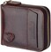 Admetus Men's Genuine Leather Short Zip-Around Bifold Wallet