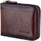 Admetus Men gifts Genuine Leather Short Zip Cowhide Wallet credit card ID Purses 2