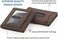 Urban Tribe Compact RFID Sleeve Wallet Premium Leather Minimalist Money Clip Card Holder 10 Cards, Texas Brown, Slim