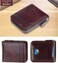 Admetus Men's Genuine Leather Bifold Zip-around Wallet with Elegant Gift Box