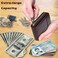 Admetus Men's Genuine Leather Bifold Zip-around Wallet with Elegant Gift Box