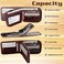 Admetus Men's Genuine Leather Bifold Zip-around Wallet with Elegant Gift Box