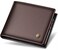 LAORENTOU Men's Wallets, Genuine Leather RFID Blocking Mens Bifold Wallets with Zipper Coin Pocket Casual Men Purse Slim Short Wallet Gift for Father day, Brown, One_Size, Business &amp; Leisure Wallet