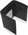 Access Denied Genuine Leather Wallets For Men - Trifold Mens Wallet With ID Window RFID Blocking,Smooth Black
