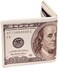 LUI SUI Men Us Dollar Bill Wallet Billfold Leather Credit Card Photo Holder