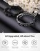 Feraco Mens Magnetic Bracelets for Arthritis &amp; Joint Pain Relief, Classic Balck Titanium Stainless Steel Bracelet with Hematite Magnet Stones, Natural Health Jewelry Gifts, 8.66 inch