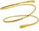 OCTCHOCO Minimalist Gold Metal Coil Upper Arm Cuff Open Arm Bracelet Armlet Armband Bangle for Women