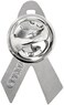 PinMart Awareness Enamel Lapel Pin &ndash; Nickel and Gold Plated Ribbon Pin &ndash; Prevention and Awareness Ribbon &ndash; Jewelry Brooch Pin with Secure Clutch Back