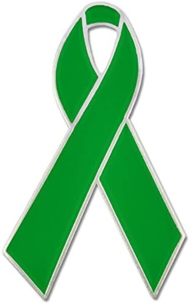 PinMart Awareness Enamel Lapel Pin &ndash; Nickel and Gold Plated Ribbon Pin &ndash; Prevention and Awareness Ribbon &ndash; Jewelry Brooch Pin with Secure Clutch Back