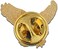 PinMart Patriotic Eagle Pin Soaring American EagleBronze, Gold or Nickel Plated Enamel Lapel Pin with Clutch Back for Coats, Suit Jackets, and Lanyards