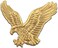 PinMart Patriotic Eagle Pin Soaring American EagleBronze, Gold or Nickel Plated Enamel Lapel Pin with Clutch Back for Coats, Suit Jackets, and Lanyards