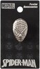 Marvel Spider-Man Head Pewter Lapel Pin,Silver,1