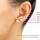 TILO JEWELRY 14k Yellow Gold Ball Stud Earrings with Secure Screw-backs