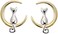S.Leaf Cat on Moon Stud Earrings Sterling Silver Crescent Moon Cat Earrings Cat Lovers Gift (silver and gold)