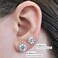 Central Diamond Center 14K Solid Gold Post &amp; Sterling Silver 4 Prong Pure Brilliance Zirconia CZ Stud Earrings 1.00ctw - 8.00ctw