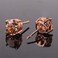 GULICX Rose Gold Tone Yellow Crystal Royal Journey Jewelry Eternity Stud Earring