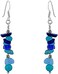 Tuscany Silver Sterling Silver and Turquoise Bead Drop Earrings