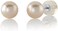 THE PEARL SOURCE 6.5-7.0mm White Japanese Akoya Real Pearl Earrings for Women - 14k Gold Stud Pearl Jewellery Earrings   Hypoallergenic Earrings with Genuine Cultured Pearls