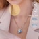 Leafael Infinity Love Heart Necklace, Birthstone Necklaces for Women with Healing Stones, Allergy-Free Jewelry for Women, Silver-Tone Pendant Necklace with Gift Box, 18+2 Inch Chain Extender