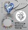 Leafael Infinity Love Heart Necklace, Birthstone Necklaces for Women with Healing Stones, Allergy-Free Jewelry for Women, Silver-Tone Pendant Necklace with Gift Box, 18+2 Inch Chain Extender