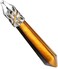 BEADNOVA Healing Crystal Necklace for Women Men Natural Yellow Tiger Eye Pendant Energy Healing Gemstones Jewelry Pendulum Crystal Divination(Hexagonal, 18 Inches Stainless Steel Chain)