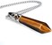 BEADNOVA Healing Crystal Necklace for Women Men Natural Yellow Tiger Eye Pendant Energy Healing Gemstones Jewelry Pendulum Crystal Divination(Hexagonal, 18 Inches Stainless Steel Chain)