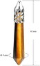 BEADNOVA Healing Crystal Necklace for Women Men Natural Yellow Tiger Eye Pendant Energy Healing Gemstones Jewelry Pendulum Crystal Divination(Hexagonal, 18 Inches Stainless Steel Chain)
